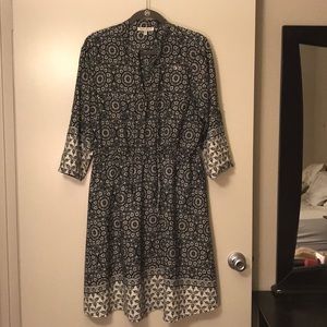 Pretty print 1X Dress